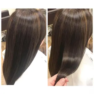 ロング カラー 澤田 彩香のヘアスタイル