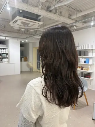 ロング カラー 松本 ゆらのヘアスタイル