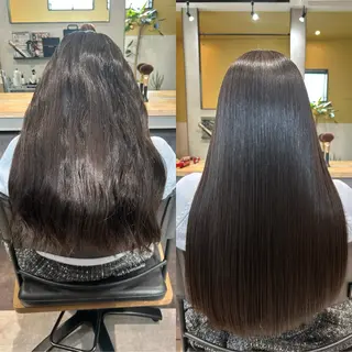 ロング パーマ hubhair レイヤー/透明感のヘアスタイル