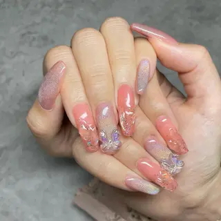 ロング YUNA FUKUDAのネイルデザイン