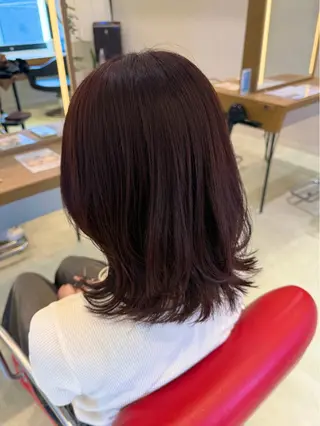 ミディアム ボブ／ストレート🎀 harukaのヘアスタイル