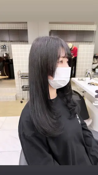 ロング カラー パーマ ヘアアレンジ メンズ 上品＆韓国風 🥀海心🥀のヘアスタイル