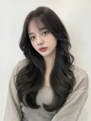 ロング カラー SALOWIN栄 高須大貴のヘアスタイル