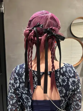 セミロング ヘアアレンジ デザイン/アレンジ ❤︎イシイレイのヘアスタイル