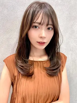 ロング カラー ヘアアレンジ ✨レイヤー/ 透明感カラー✨冨永剛のヘアスタイル