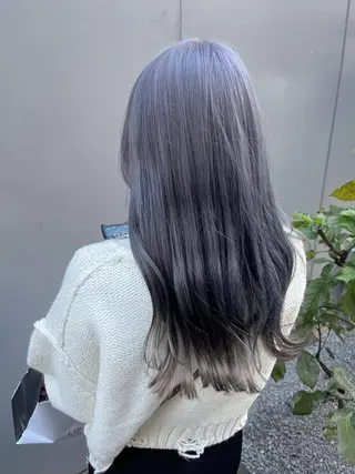 セミロング カラー ヘアアレンジ 🇰🇷韓国ヘア TAKUMI🐯💎のヘアスタイル