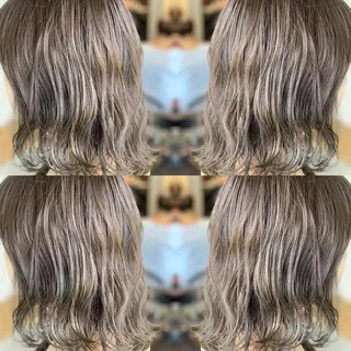 ミディアム カラー LUXBE LUCEのヘアスタイル
