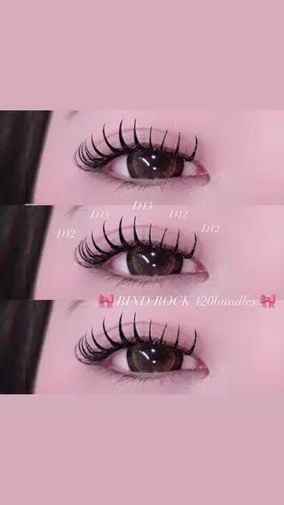 マツエク・マツパ 🎀束感/上下エク/ 𝙍𝙐𝘼 🎀のマツエク・マツパデザイン