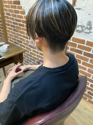 メンズ ✨色持ちの良い艶 カラー✨蟹江真世のヘアスタイル