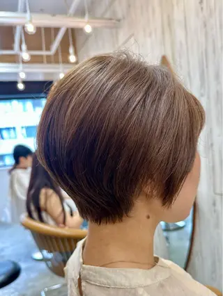 ショート カラー 巻ける縮毛矯正✨ ボブ/ショートともきのヘアスタイル
