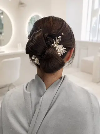 ヘアアレンジ ヘアセット＆メイク 早朝対応可能☀️のヘアスタイル