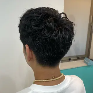 パーマ メンズ mana/ブリーチ/ メンズ/ヘアセットのヘアスタイル
