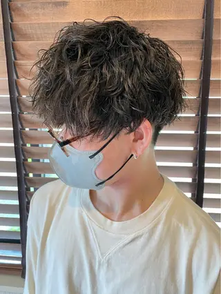 パーマ メンズ 鈴木 レナのヘアスタイル