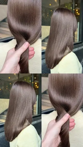 セミロング カラー 柔らか垢抜けｶﾗｰと ｶｯﾄ🫧ASUKAのヘアスタイル