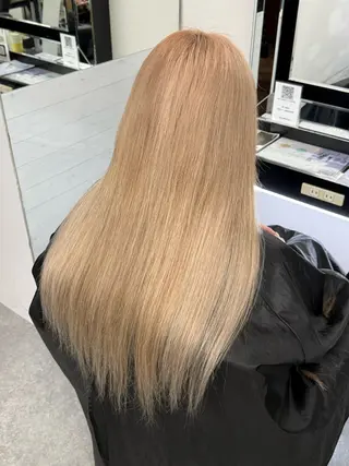 ロング 𝙃𝘼𝙍𝙐🎀 韓国×エクステのヘアスタイル