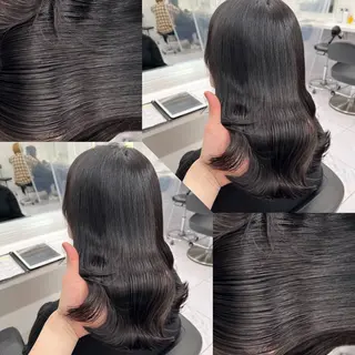 カラー Mio 暗髪/髪質改善🖤のヘアスタイル