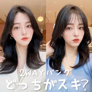 セミロング 韓国くびれレイヤー 🇰🇷はづきのヘアスタイル