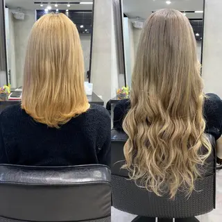 セミロング カラー ヘアアレンジ FAAM Tsuneのヘアスタイル