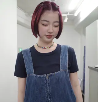 ショート カラー 立木 梨那のヘアスタイル
