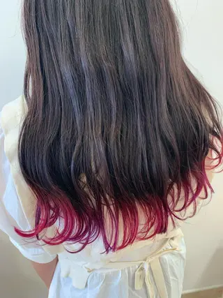 ロング カラー 暖色/ブリーチカラー 🎀 M i k uのヘアスタイル