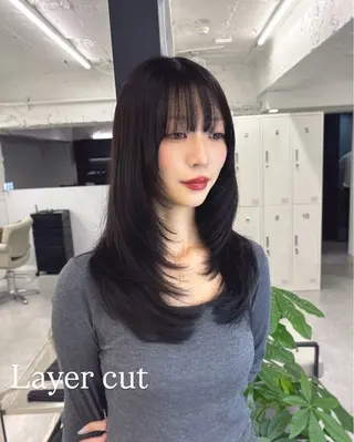 セミロング カラー ヘアアレンジ ✨綺麗が続くカット ✨/星野六三四のヘアスタイル