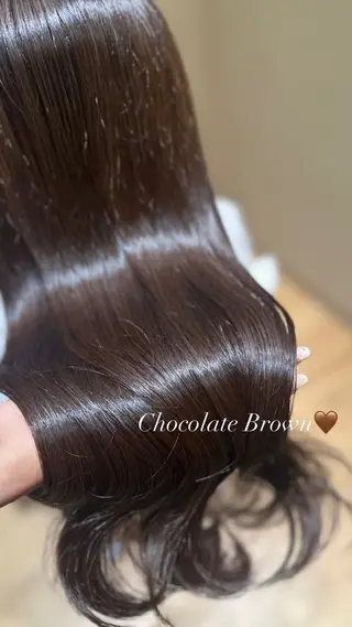 ロング カラー minori🤎 韓国モテヘアのヘアスタイル