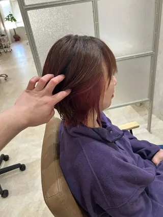 ショート カラー 💙まこと💙艶 カラー(Rico)のヘアスタイル