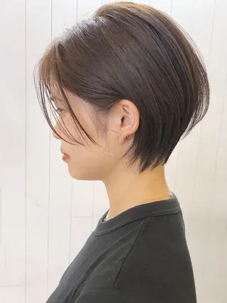 ショート カラー パーマ ヘアアレンジ ITbyALBUM 中野店のヘアスタイル