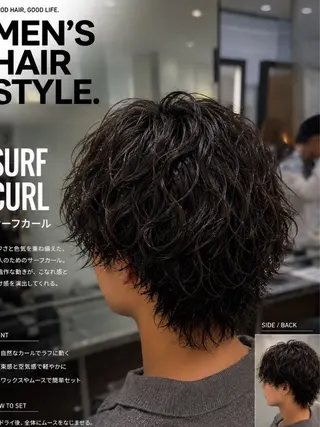 ミディアム メンズ 🇺🇸サーフカール メンズ特化ren🎸のヘアスタイル