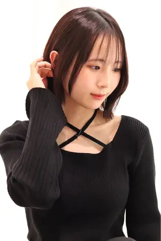 ショート 藤原汐彩 ／カラーモデル募集のヘアスタイル