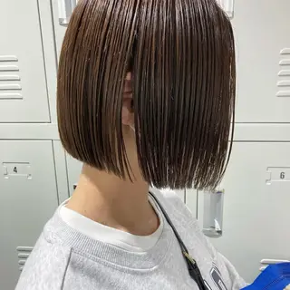 ミディアム ワンカラー/ WARPミユのヘアスタイル