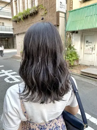 セミロング カラー ブリーチ指名No.1 Daikiのヘアスタイル