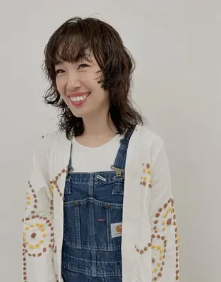 ミディアム 池田 未瑠のヘアスタイル
