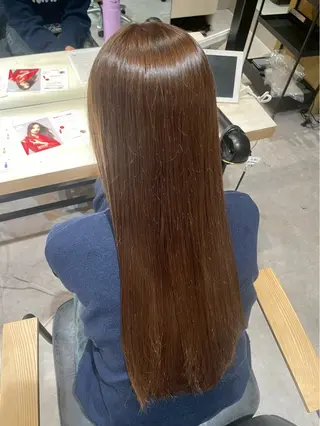 ロング カラー ワカ /暖色カラー/ネイルのヘアスタイル