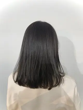 ミディアム カラー パーマ ヘアアレンジ 加藤 綾華のヘアスタイル