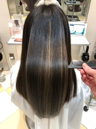 セミロング 美髪矯正/髪質改善 toshinariのヘアスタイル