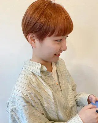 ショート カラー ダメージレスサロン✨ kayo🌱のヘアスタイル