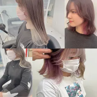 ミディアム 顔周りレイヤー/新宿 /モテ艶カラー/航介のヘアスタイル