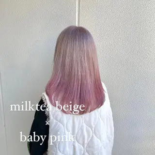 ロング カラー ツヤ髪/透け感ヘア 💎Nokaのヘアスタイル