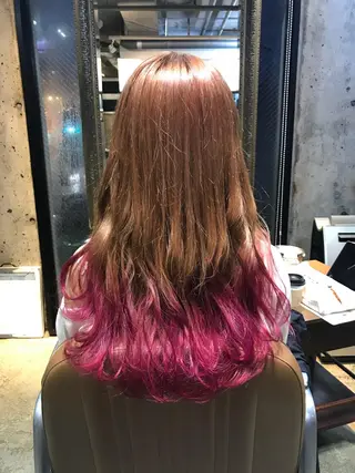 ロング カラー パーマ ヘアアレンジ メンズ キッズ ネイル マツエク・マツパ サロンドミルク 渋谷高比良のヘアスタイル