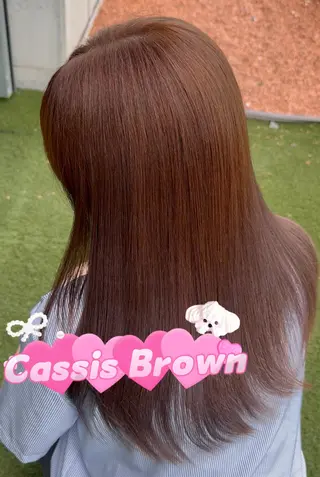 ロング カラー 五味 亜有里のヘアスタイル