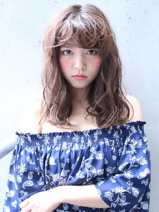 ミディアム セミロング ロング ooit 【オーイット】のヘアスタイル