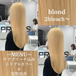 ロング カラー 色落ち綺麗🩰ハイ トーン🎀RINKAのヘアスタイル
