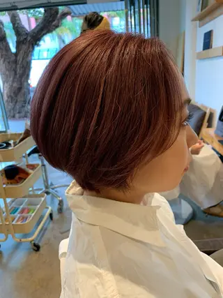 ショート カラー レイヤー/ヘアセット 💐nao.のヘアスタイル