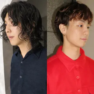 パーマ メンズ yuma/透明感カラ ー/似合わせカットのヘアスタイル