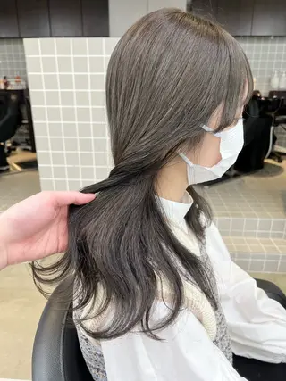 ロング カラー パーマ ヘアアレンジ メンズ 上品＆韓国風 🥀海心🥀のヘアスタイル