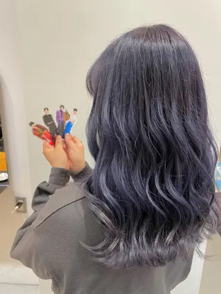 セミロング カラー ヘアアレンジ REONA🪽✨薬院 レイヤーカット🫧のヘアスタイル