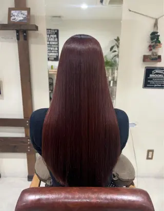 ロング カラー 髪質改善メニュー 長井 美佐子のヘアスタイル