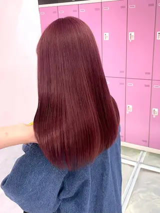 ロング カラー レイン🌏🍀 透明感/ハイトーンのヘアスタイル