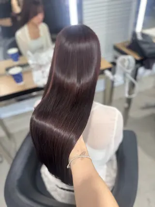 ロング カラー ヘアアレンジ 🤍淡色ピンク&ラベ ンダーYUKI🤍のヘアスタイル